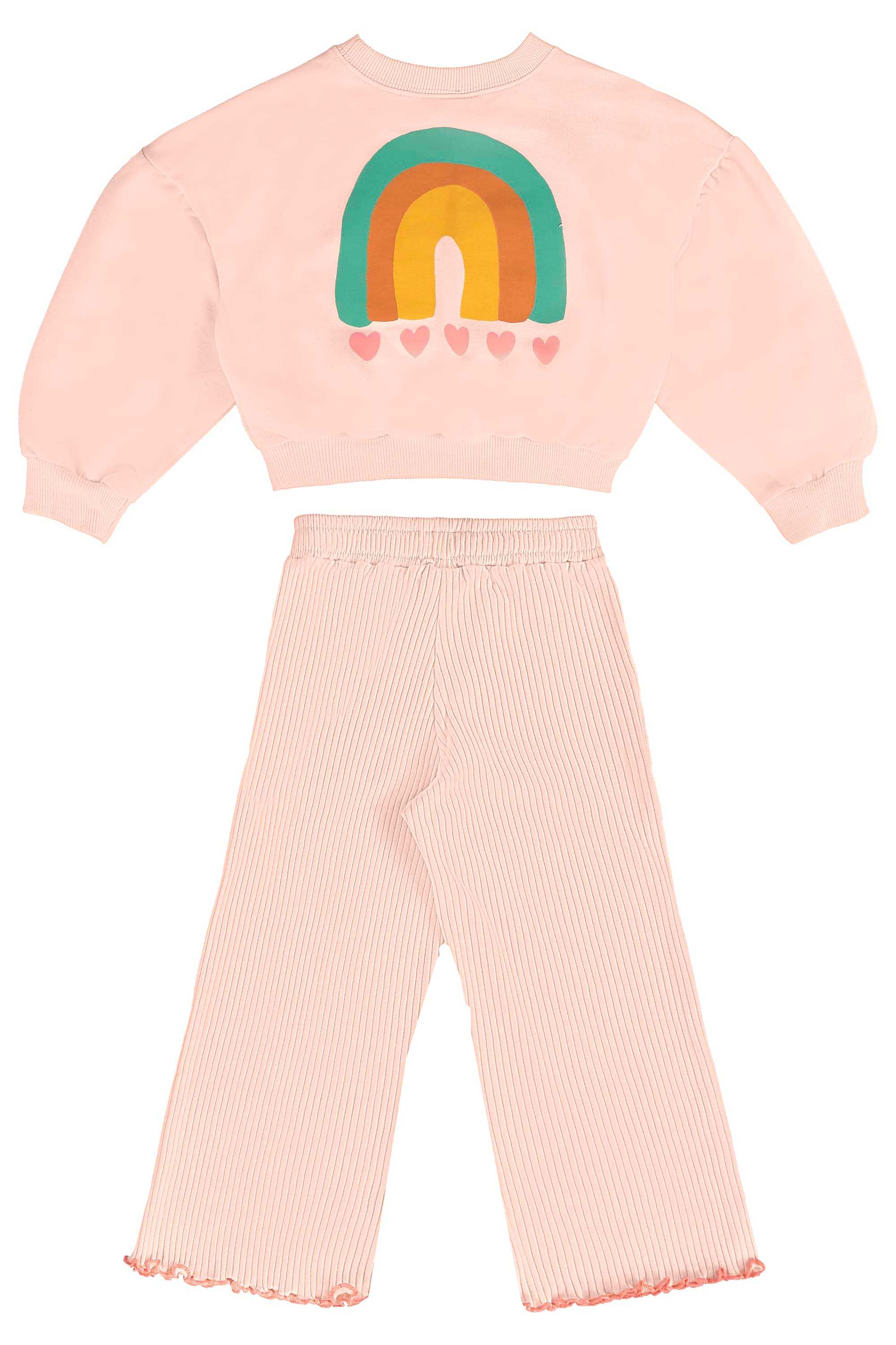 Conjunto Energia Boa Infantil Feminino com Blusão e Calça (Rosa) Três e Já - Imagem 38